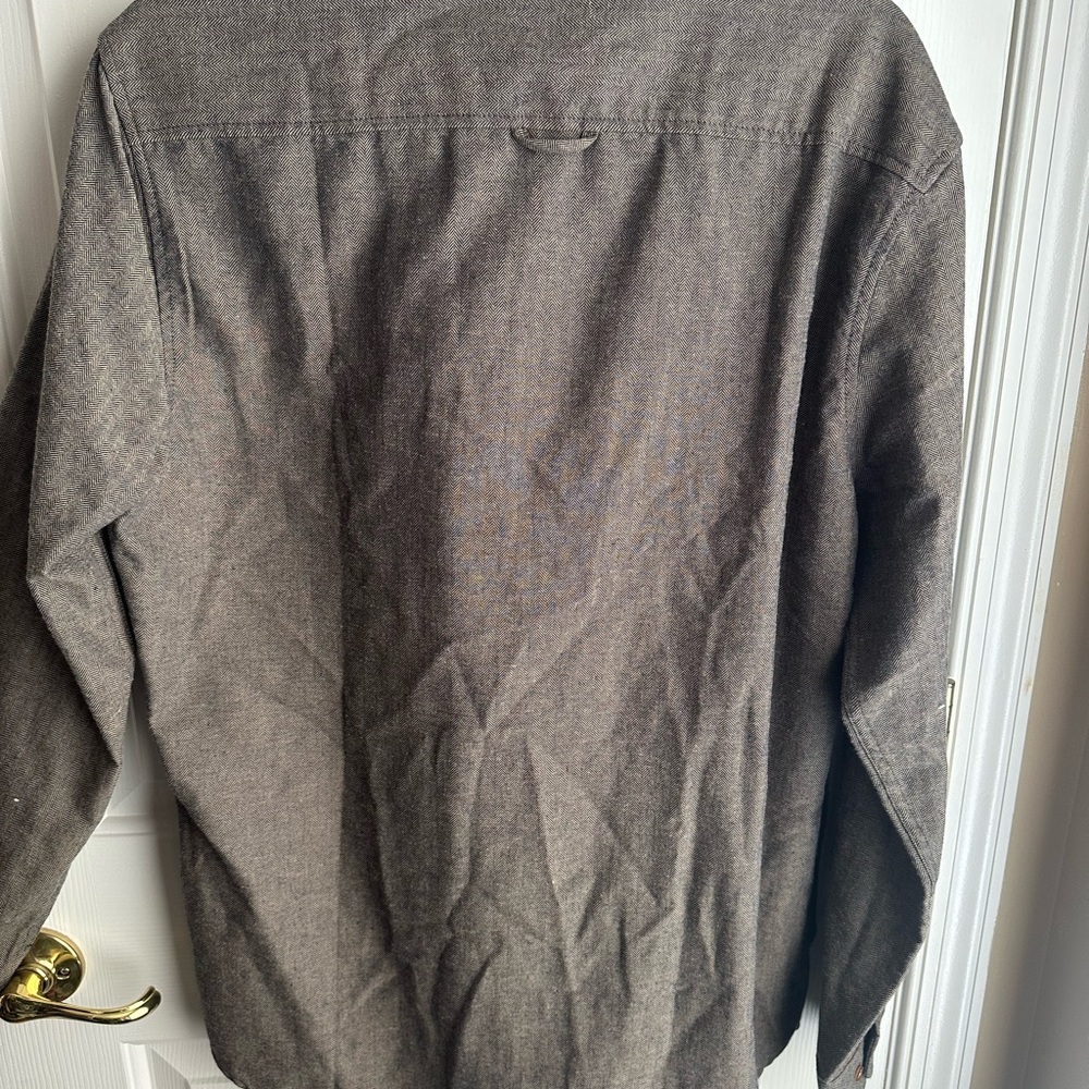 Ben Sherman Herringbone Shirt in Brown - Picture 5 of 6